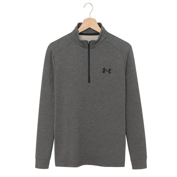 Under Armour Women's Threadborne ½ Zip Long Sleeve Shirt in Gray EUC Size L - Picture 2 of 5